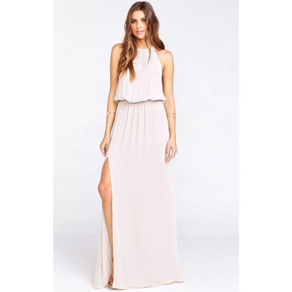 Show Me Your Mumu Heather Halter Dress Show Me The Ring Crisp S - Picture 1 of 3